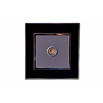 Buy Dotek Crystal Frame T.V Socket - Black on Building Materials.NG
